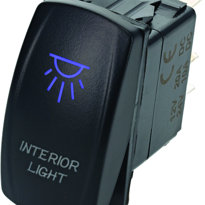 DragonFire Racing Lighted Switch On/Off Blue