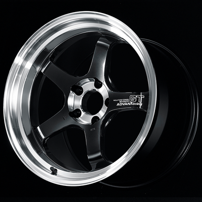 Advan GT Beyond-R 18X9.5 / +38 Off / 5x114.3 BC / 73mm Bore / Diamond Cut and Dark Platinum Black