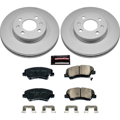 Power Stop 12-18 Hyundai Accent Front Z17 Evolution Geomet Coated Brake Kit
