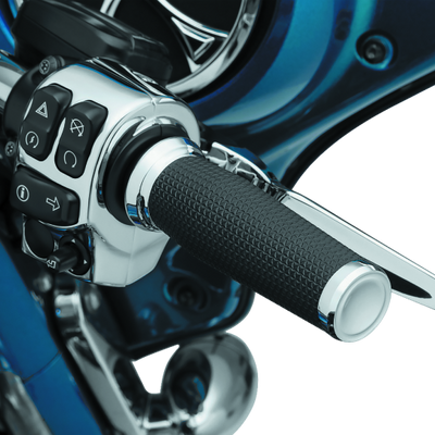 Kuryakyn Thresher Grips Throttle-By-Wire Chrome