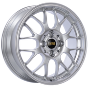 BBS RG-R 17x8 5x120 ET40 CB72.5 Diamond Silver Wheel -82mm PFS/Clip Req