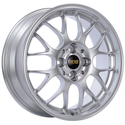 BBS RG-R 17x8 5x120 ET40 CB72.5 Diamond Silver Wheel -82mm PFS/Clip Req