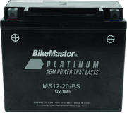BikeMaster AGM Battery - MS12-20-BS