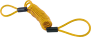 Bully Lock Reminder Disc Cable 4 ft. - Yellow
