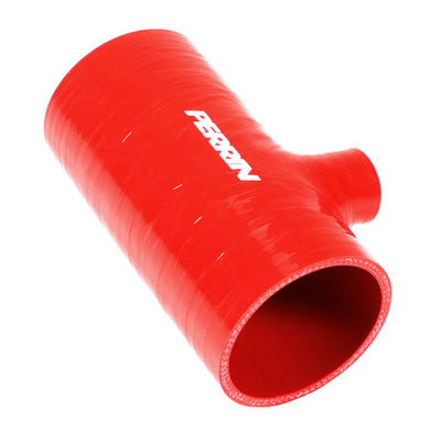 PERRIN 22-24 Subaru WRX / 20-25 LGT & OBXT Turbo Inlet Hose w/Turbo Adapter Flange (Short) - Red
