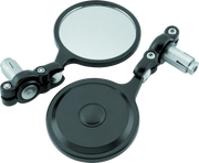 BikeMaster Barend Mirror Folding 7/18in Handlebars - Pair - Black