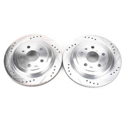 Power Stop 08-18 Cadillac CTS Rear Evolution Drilled & Slotted Rotors - Pair