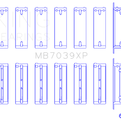 King Engine Bearings BMW M20/M50 2.0L/2.5L/2.7L Performance Main Bearing Set - Size STDX