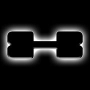 ORACLE Lighting Universal Illuminated LED Letter Badges - Matte Blk Surface Finish - X