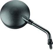 BikeMaster Round Mirror 6in Stem -10mm - Black