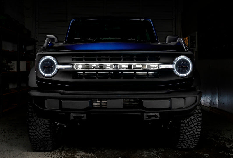 Oracle 21-22 Ford Bronco Headlight Halo Kit w/DRL Bar - Base Headlights -w/BC1 Controller
