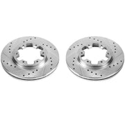 Power Stop 85-86 Nissan 720 Front Evolution Drilled & Slotted Rotors - Pair