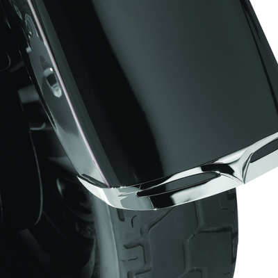 Kuryakyn Fender Tip Front Leading Edge 90-17 Fat Boy Models Chrome