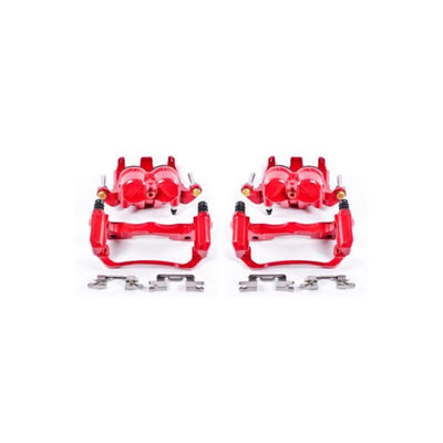 Power Stop 05-18 Nissan Frontier Front Red Calipers w/Brackets - Pair