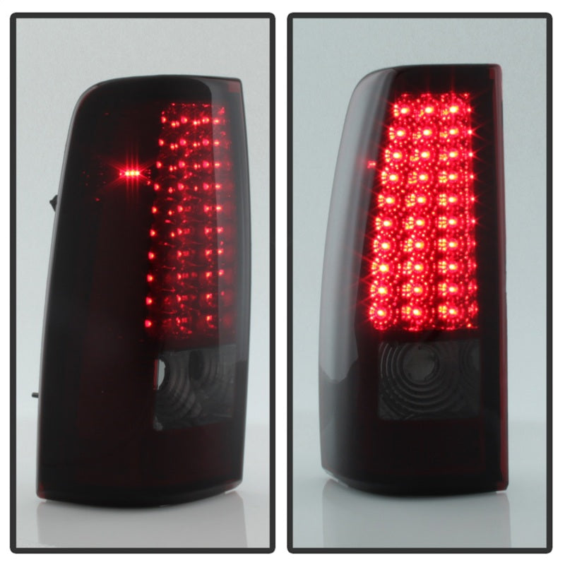 xTune Chevy Silverado 1500/2500/3500 99-02 LED Tail Lights Red Smoke ALT-ON-CS99-LED-RS