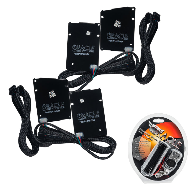 Oracle 19-21 Chevy Camaro LS/LT RGB+A Headlight DRL Kit - ColorSHIFT w/ RF Controller