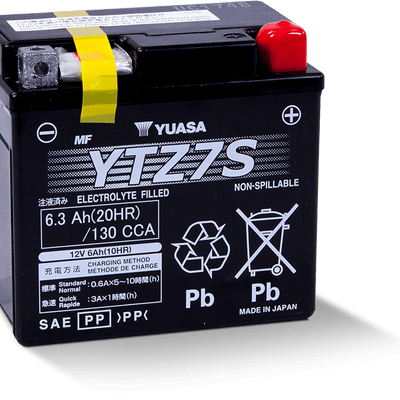 Yuasa YTZ7S Maintenance Free AGM 12 Volt Battery
