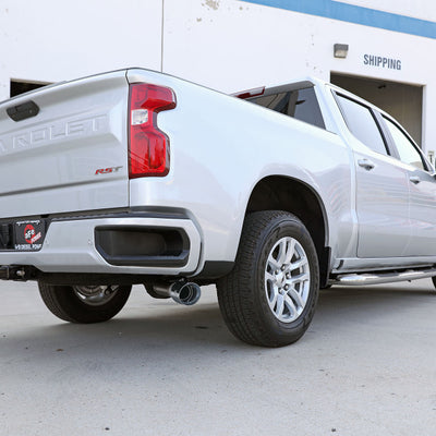 aFe Large Bore-HD 3in 409SS DPF-Back 20-21 GM Trucks L6-3.0L (td) LM2 - Polished Tip