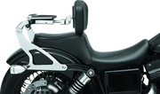 Kuryakyn Fixed Mounts Multi-Purpose Driver/Passenger Backrest 06-17 Dyna Models Chr (No Mount)