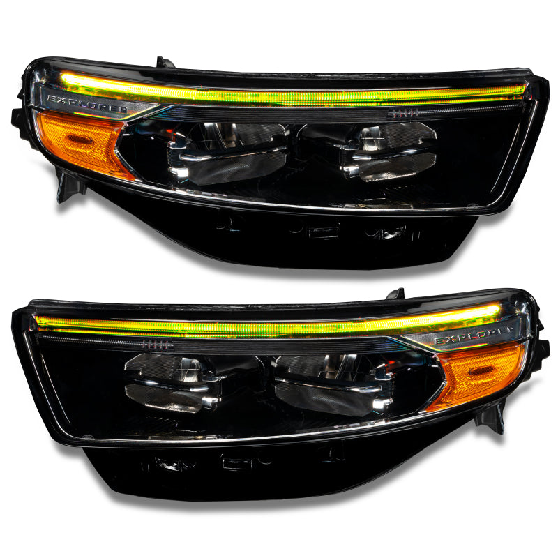 Oracle 20-22 Ford Explorer Dynamic RGB Headlight DRL Kit - ColorSHIFT - w/ RF Controller