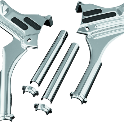 Kuryakyn Deluxe Neck Covers 95-07 Touring Models Chrome