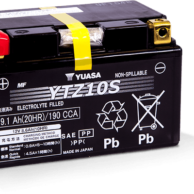 Yuasa YTZ10S Maintenance Free AGM 12 Volt Battery
