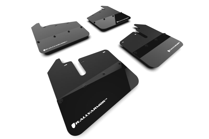 Rally Armor 20-26 GMC Sierra 2500/3500 HD Denali Black Mud Flap w/White Logo