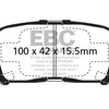 EBC 00-02 Acura MDX 3.5 Yellowstuff Rear Brake Pads