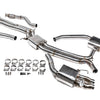 VR Performance Audi RS7/RS6 Stainless Valvetronic Exhaust System with Carbon Tips