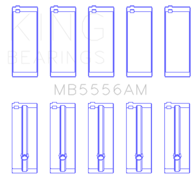 King Engine Bearings Suzuki G-13 (Size +0.25mm) Main Bearing Set