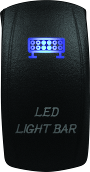 DragonFire Racing Lighted Switch Led Light Bar On/Off Blue