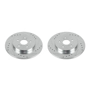 Power Stop 11-17 Lexus CT200h Rear Evolution Drilled & Slotted Rotors - Pair