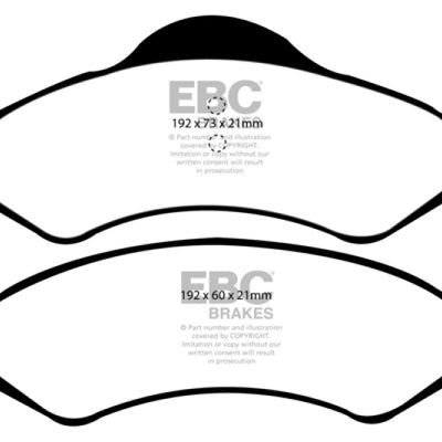 EBC 99 Dodge Dakota 2WD 2.5 Ultimax2 Front Brake Pads