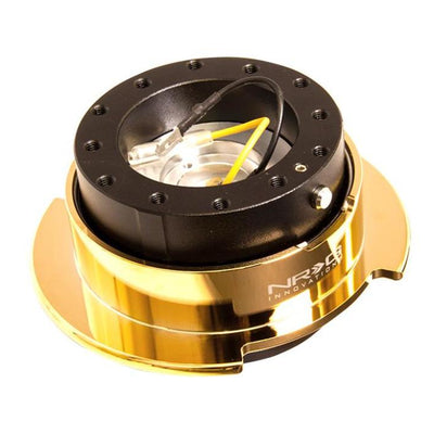 NRG Quick Release Kit Gen 2.5 - Black Body / Chrome Gold Ring