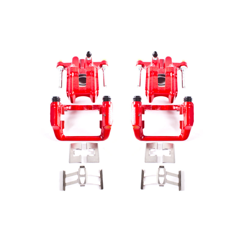 Power Stop 01-03 Acura CL Rear Red Calipers w/Brackets - Pair