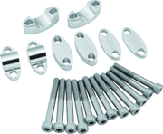 BikeMaster Aluminum Handlebar Risers 1-1/8in - Silver