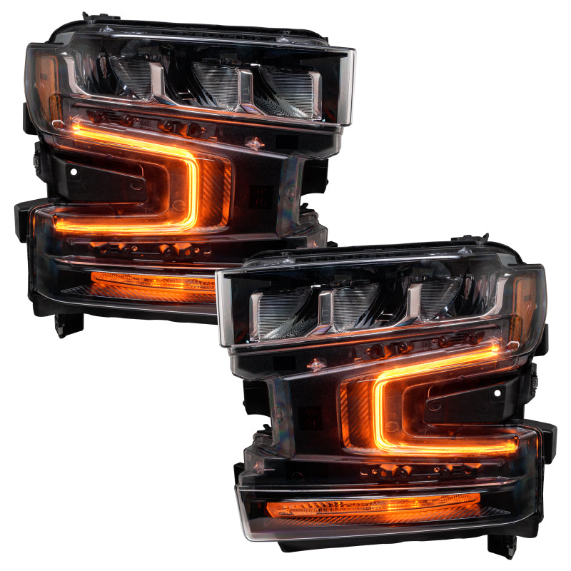 Oracle 19-21 Chevy Silverado 1500 RGB+W Headlight DRL Kit - ColorSHIFT w/o Controller
