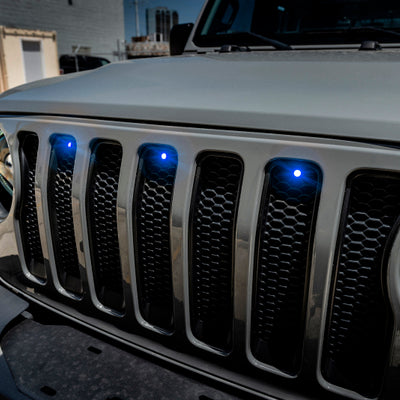 Oracle Pre-Runner Style LED Grille Kit for Jeep Wrangler JL - Blue SEE WARRANTY