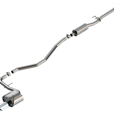 Borla 22-24 Honda Civic Sport 2.25in S-Type Cat Back 4in Tip - Bright Chrome