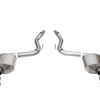 Corsa 24+ Ford Mustang GT Touring Axle-Back Dual Rear Exit with 4.5in Pro Series Black PVD Tips