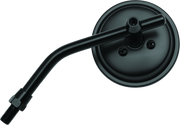 BikeMaster 3in Adjustable Round Mirror 10mm - Each - Black