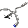aFe 23-24 Toyota GR Corolla L3 1.6L (t) Gemini XV 3in to 2-1/2in Cat Back Exhaust w/ Blue Flame Tips