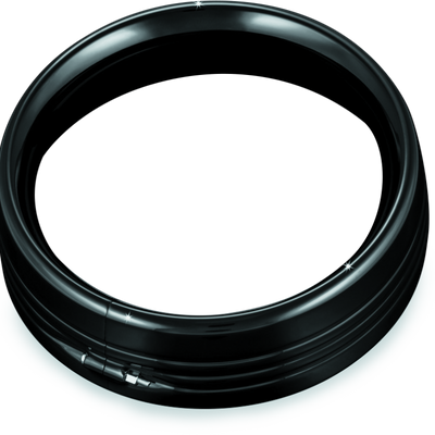 Kuryakyn 7inch Headlamp Trim Ring Gloss Black
