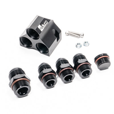 Radium Engineering Distribution Block 12-10-10-10 With Fittings