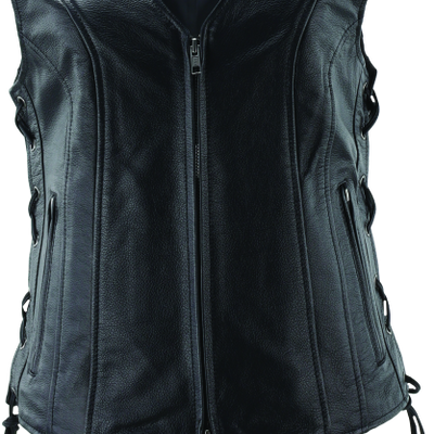 Kuryakyn Leather By River Road Sapphire Leather Vest Black Womens - Large