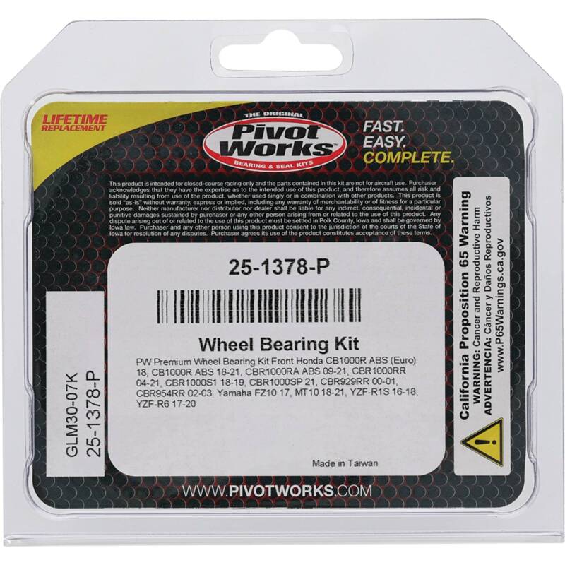 Pivot Works Premium Wheel Bearing