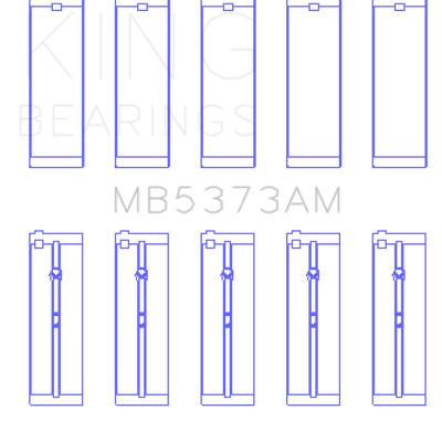 King Engine Bearings Nissan Ga14DE/Ga16DE/Qg18DE (Size +0.75mm) Main Bearing Set