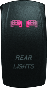 DragonFire Racing Lighted Switch Rear Light On/Off Red