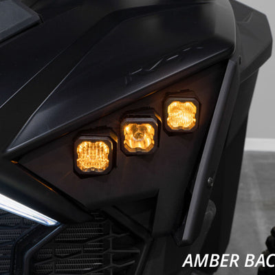 Diode Dynamics 20-Present Polaris RZR C1 Headlamp Kit Sport - White ABL (Pair)