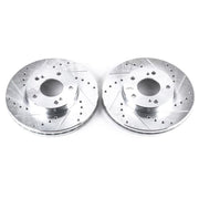 Power Stop 93-97 Infiniti J30 Front Evolution Drilled & Slotted Rotors - Pair